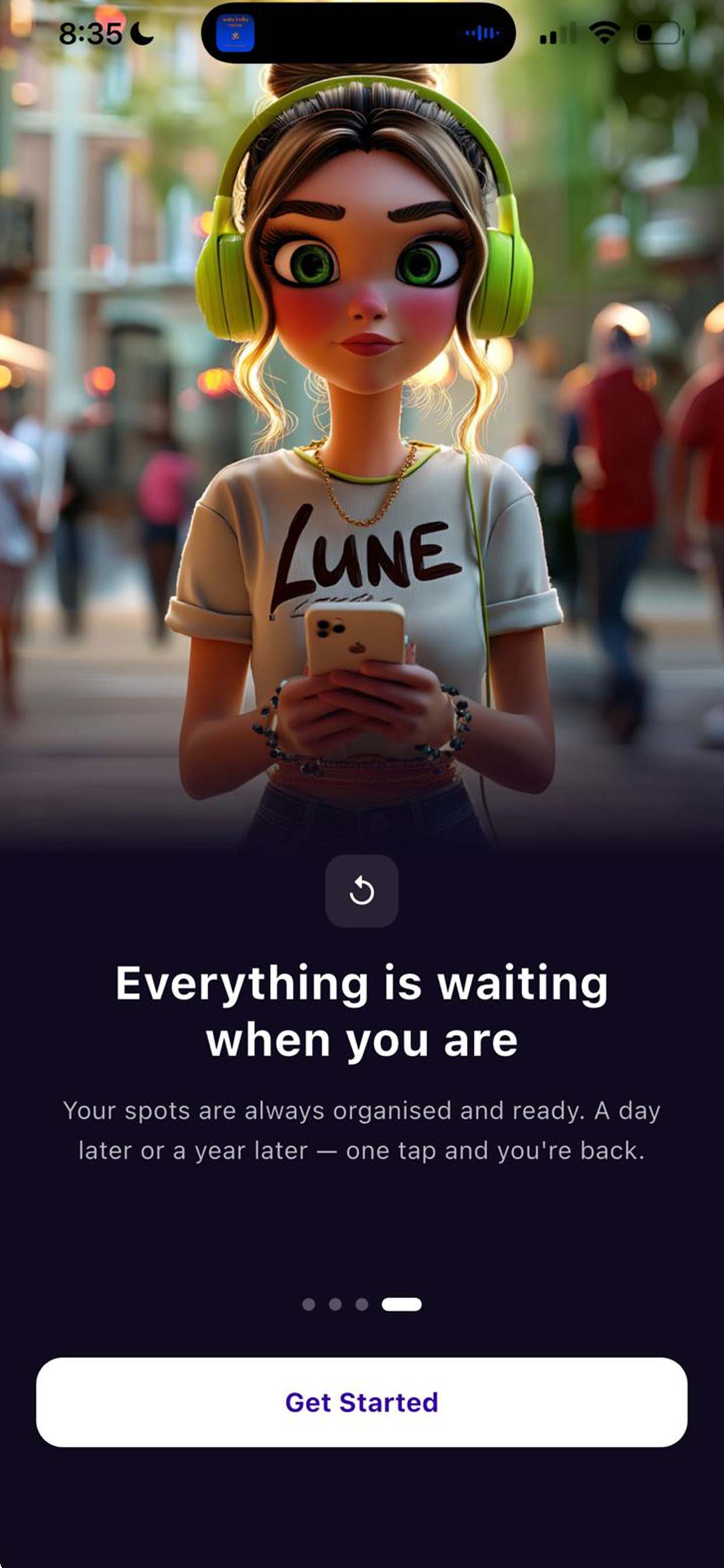Revisit your saved spots anytime
