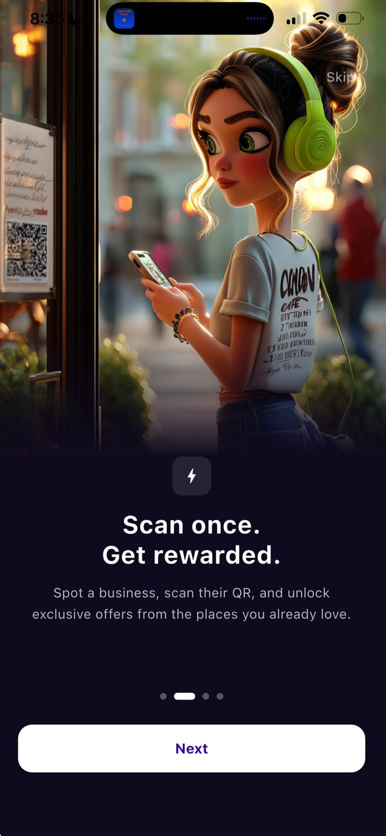 Blinko loyalty — scan and earn rewards