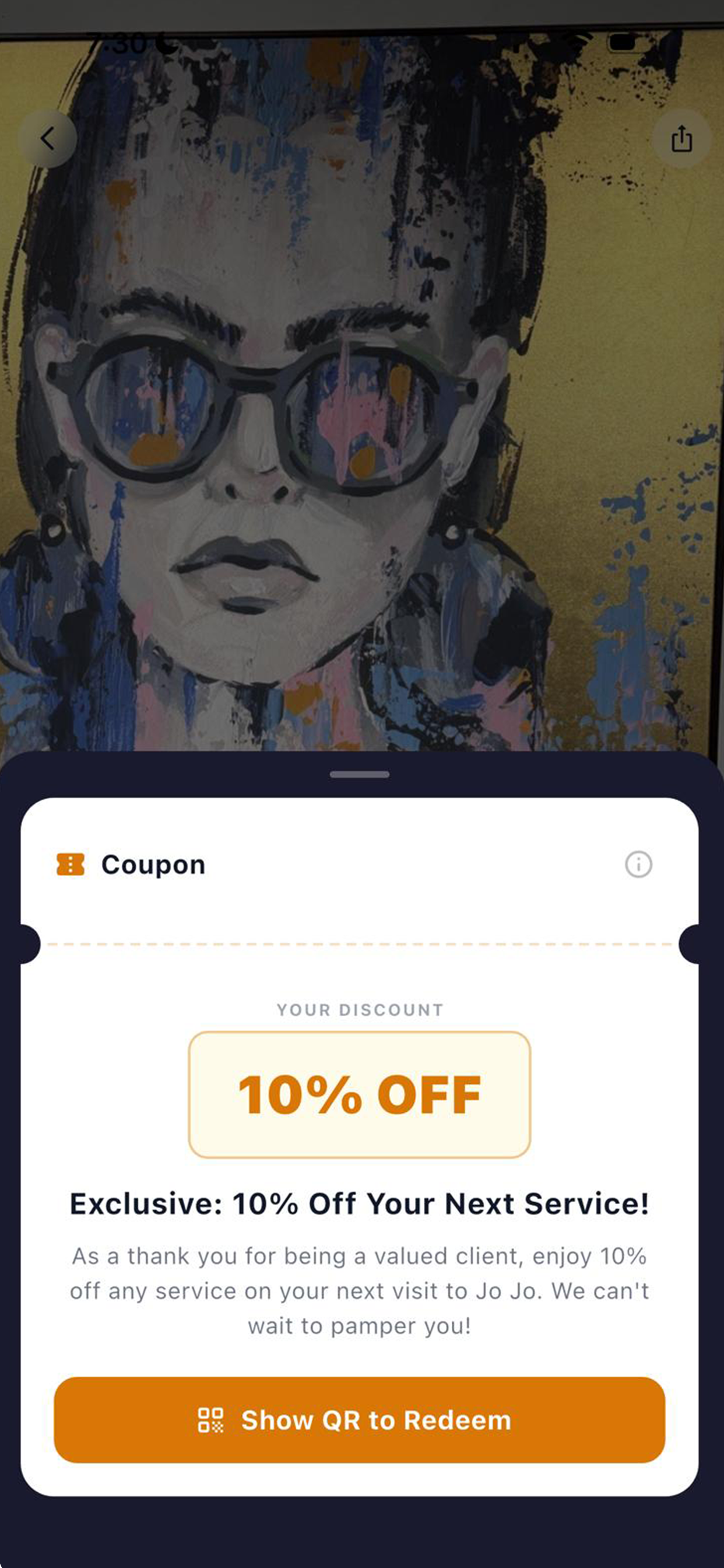 Blinko — coupon and welcome offer campaign